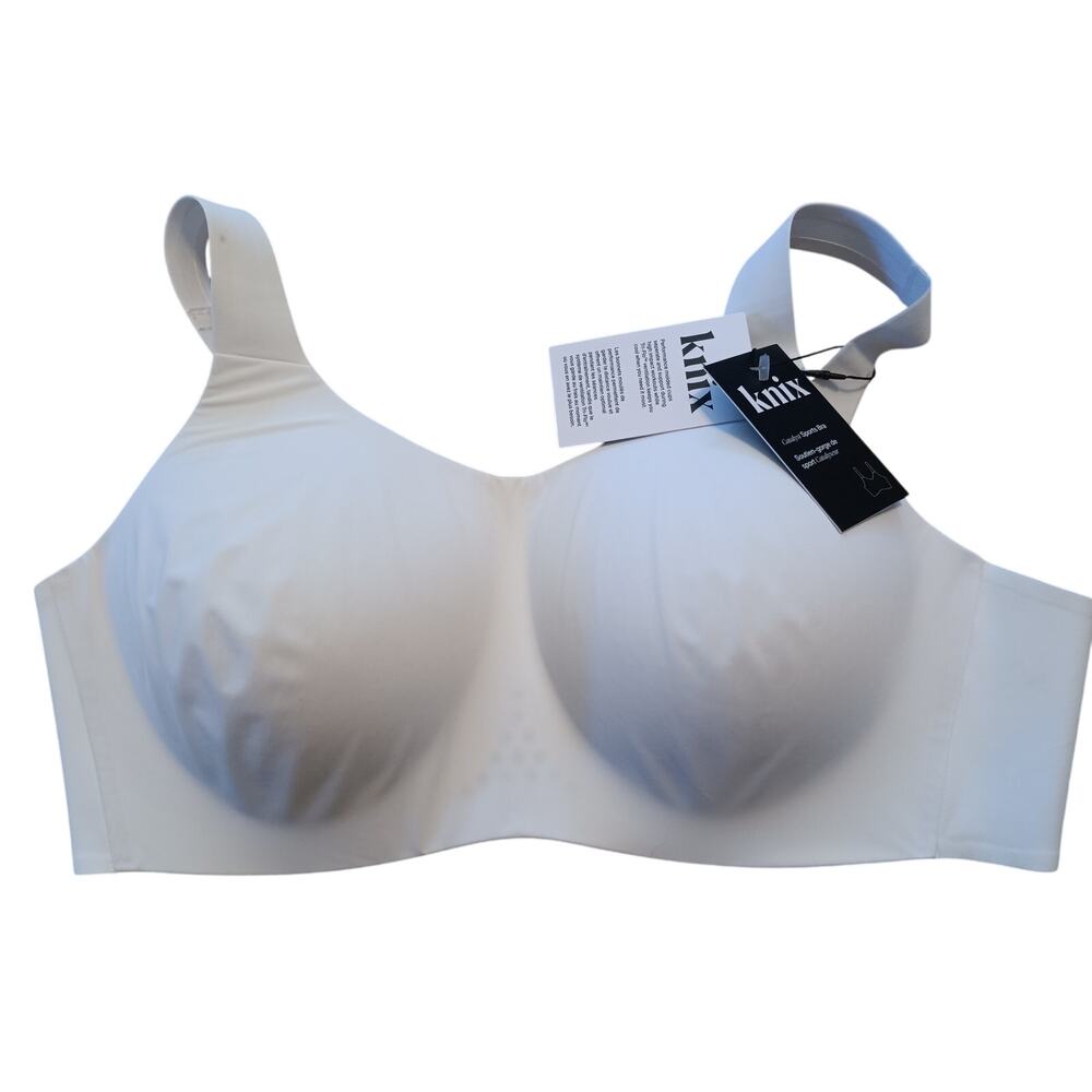 NWT  Knix Catalyst sports bra White XXL